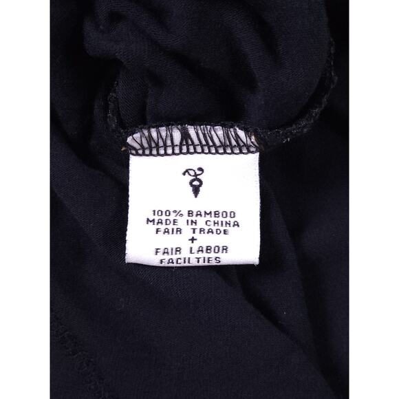 Beau Soleil S-M 100% Bamboo Maxi Dress Black Metal Ring Strap Eco Friendly - Picture 7 of 9